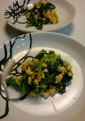 小松菜と玉子のからし和え-レシピのメイン写真