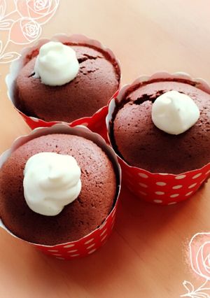 クリームinココアシフォンケーキ♪-レシピのメイン写真