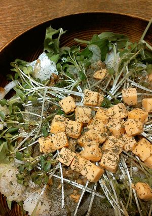 ベビーリーフとスライスポテトのサラダ-レシピのメイン写真