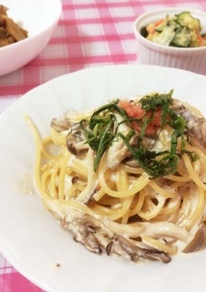 簡単！！和風明太子クリームパスタ-レシピのメイン写真