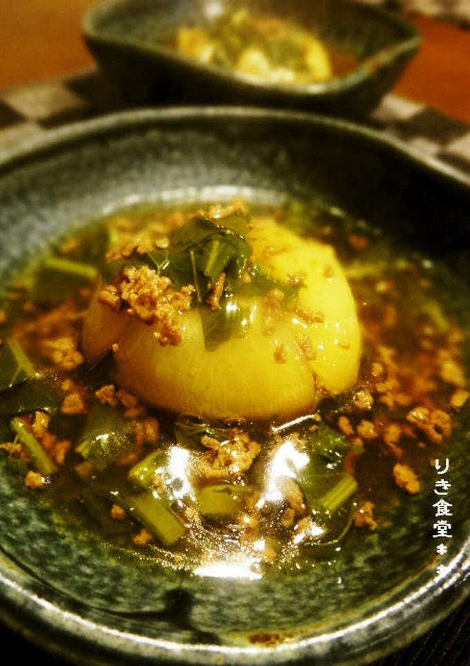 丸ごとかぶのそぼろあんかけ-レシピのメイン写真