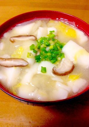 はんぺんと白菜のトロトロ味噌汁-レシピのメイン写真