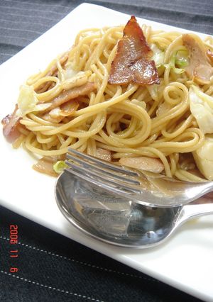 にんにくと☆バターマヨ醤油パスタ-レシピのメイン写真