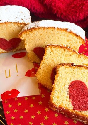 切っても切ってもハート♡なパウンドケーキ-レシピのメイン写真