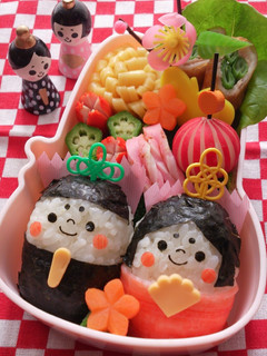 雛祭り 簡単 キャラ弁*俵型のお雛様-レシピのメイン写真