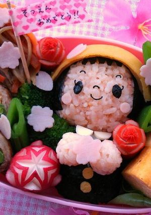 卒園・入園・入学 キャラ弁＊制服ガール-レシピのメイン写真