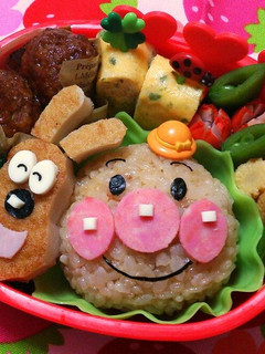 入園 簡単 キャラ弁*アンパンマン-レシピのメイン写真