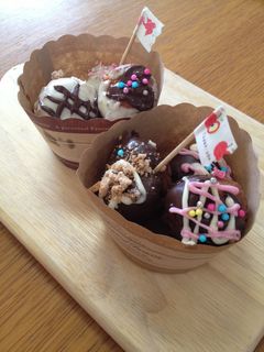 豆腐&HMで☆簡単ミニドーナツ-レシピのメイン写真