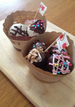 豆腐&HMで☆簡単ミニドーナツ-レシピのメイン写真