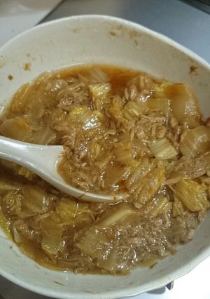 白菜とシーチキンの簡単煮-レシピのメイン写真