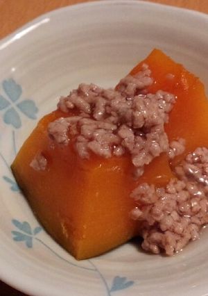 みんな大好き♡カボチャのひき肉あんかけ-レシピのメイン写真