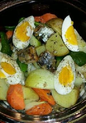 簡単手抜き★さんまと野菜のロースト-レシピのメイン写真