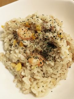 炊飯器で超簡単☆エビとツナコーンのピラフ-レシピのメイン写真