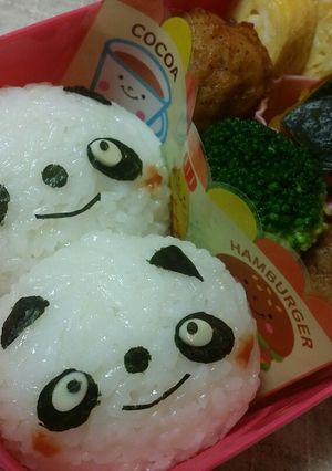 スピード簡単キャラ弁パンダちゃん♪-レシピのメイン写真