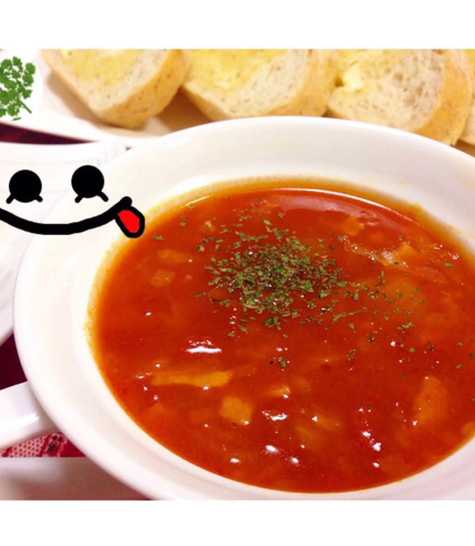 超簡単!野菜たっぷりミネストローネ-レシピのメイン写真