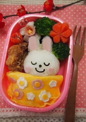 お昼寝♡うさちゃん弁当-レシピのメイン写真