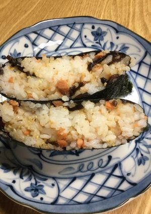 おにぎらず(シャケ&昆布の佃煮)-レシピのメイン写真
