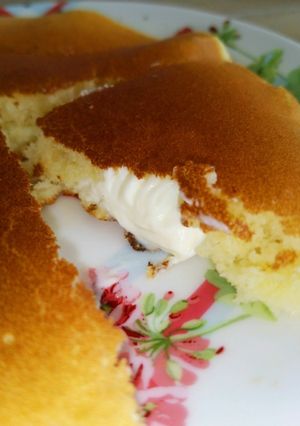 ☆クリームチーズ入りホットケーキ☆-レシピのメイン写真