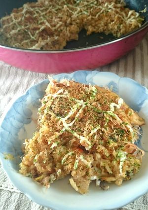 焼きそばアレンジ☆長芋のフライパン焼き★-レシピのメイン写真