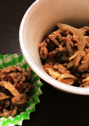 冷凍してお弁当にも！甘辛しいたけそぼろ-レシピのメイン写真
