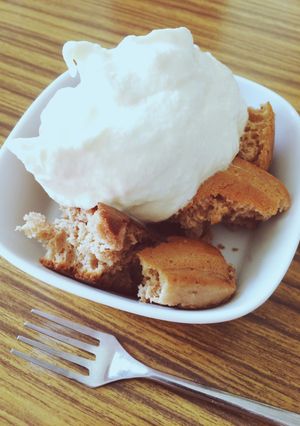 ヨーグルトクリームのパンケーキパフェ-レシピのメイン写真