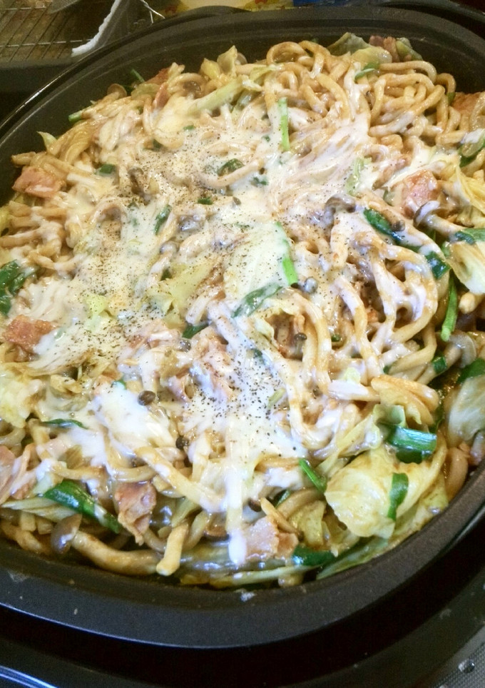 とろ～りチーズのカレー風焼きうどん♪-レシピのメイン写真