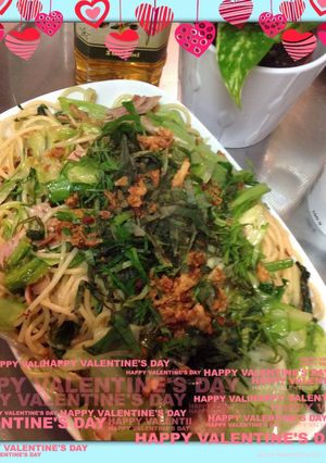 緑のお野菜パスタ〜しょう油&ペッパー〜-レシピのメイン写真