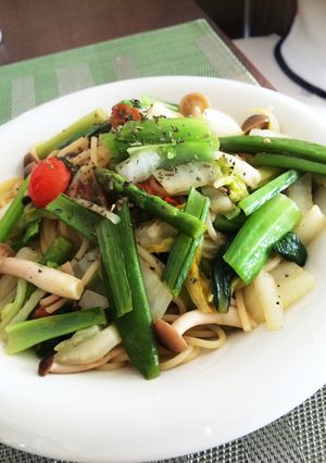 余った野菜でソース不要ヘルシーパスタ♪-レシピのメイン写真