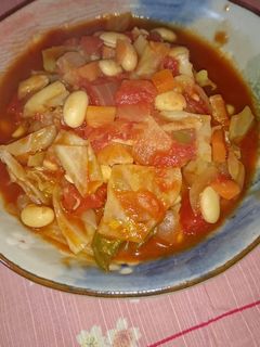 ☆簡単♪野菜とハムと大豆のトマト煮☆-レシピのメイン写真