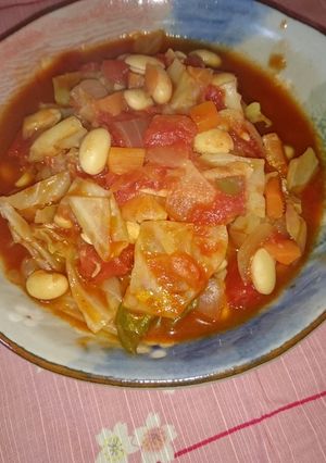 ☆簡単♪野菜とハムと大豆のトマト煮☆-レシピのメイン写真