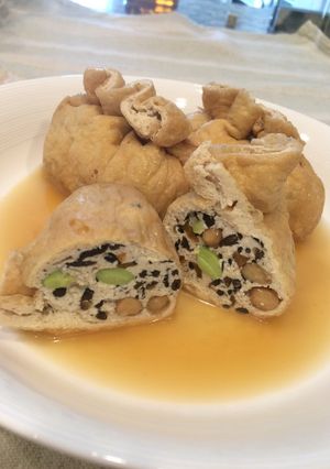 ひじきの煮物でお豆腐巾着-レシピのメイン写真
