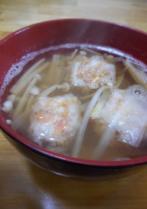 桜えびのはんぺん団子汁-レシピのメイン写真