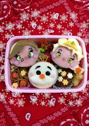 ツムツム アナと雪の女王 キャラ弁-レシピのメイン写真