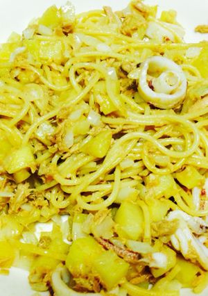 ツナとポテトの醤油マヨパスタ-レシピのメイン写真