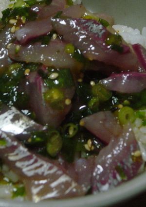 ★鯵のタレ付けのっけ盛り丼★-レシピのメイン写真