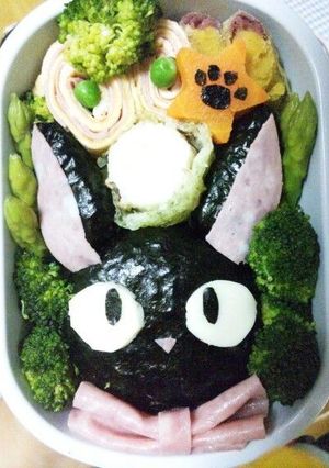 魔女の宅急便 ジジのキャラ弁☆-レシピのメイン写真