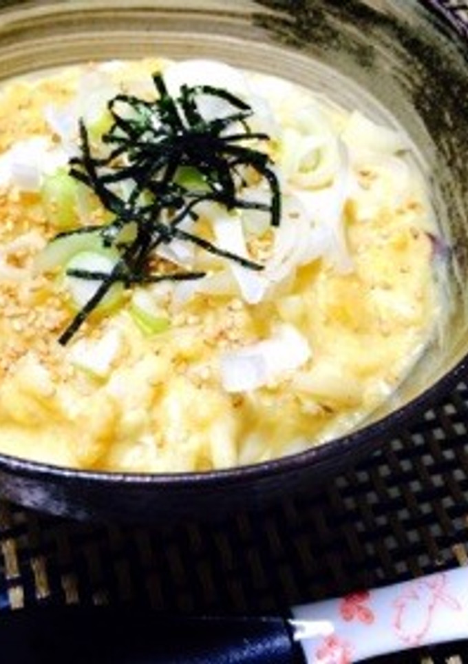 【15分】おじや風ふわとろ＊卵生姜うどん-レシピのメイン写真