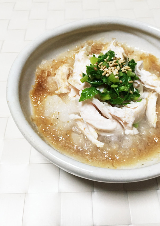 簡単！ささみの大根おろし和え。ポン酢醤油-レシピのメイン写真