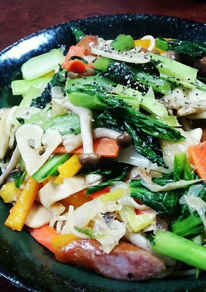 野菜ときのこたっぷりの和風パスタ♡-レシピのメイン写真