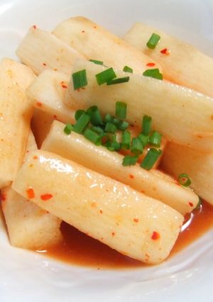 しゃくしゃくカラ旨☆キムチ長イモ-レシピのメイン写真