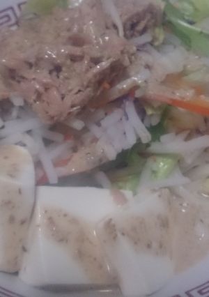 サラダうどん-レシピのメイン写真