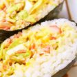 かに風味サラダと半熟玉子◆おにぎらず
