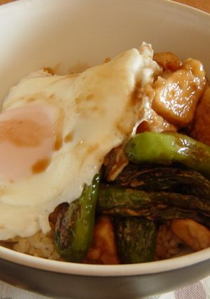 かじきまぐろのロコモコ丼-レシピのメイン写真
