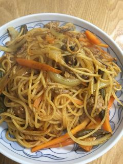 リメイク・煮込みハンバーグ→スパゲッティ-レシピのメイン写真