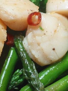 ほたてとアスパラの炒め物-レシピのメイン写真