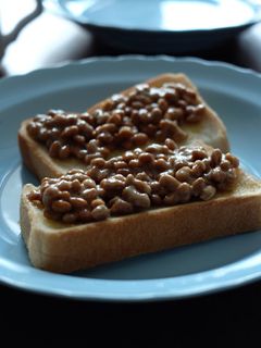 簡単! 納得納豆トースト-レシピのメイン写真