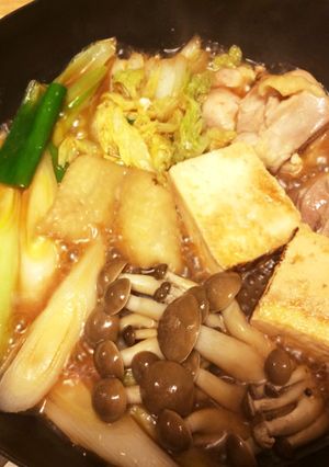 鶏ですき焼き!鶏すき☆フライパン可-レシピのメイン写真
