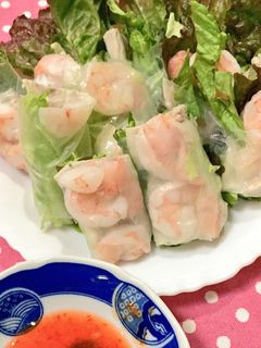 海老と豚肉の生春巻き♬*゜-レシピのメイン写真
