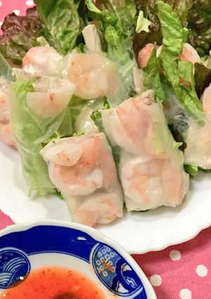 海老と豚肉の生春巻き♬*゜-レシピのメイン写真
