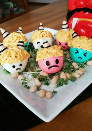 節分に！鬼のたまごサラダ-レシピのメイン写真